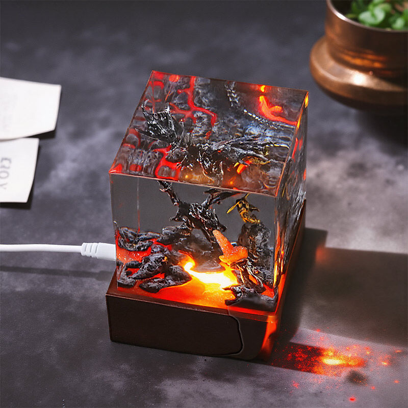 Reslol Fantasy Hero-Themed Resin Night Light