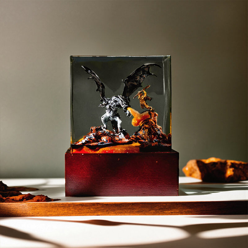Reslol Fantasy Hero-Themed Resin Night Light