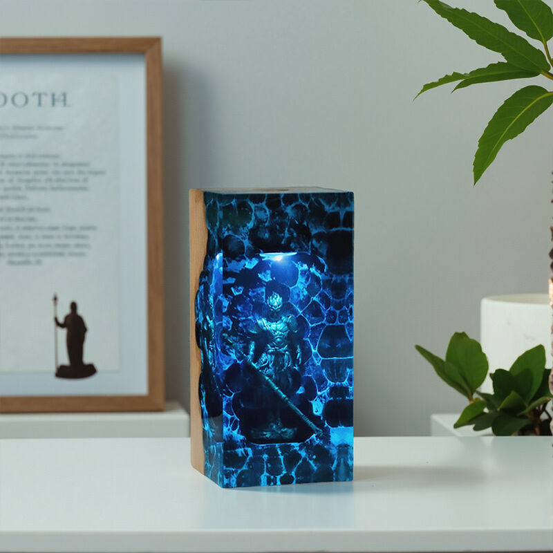 Reslol Mythical Warrior Resin Night Lamp